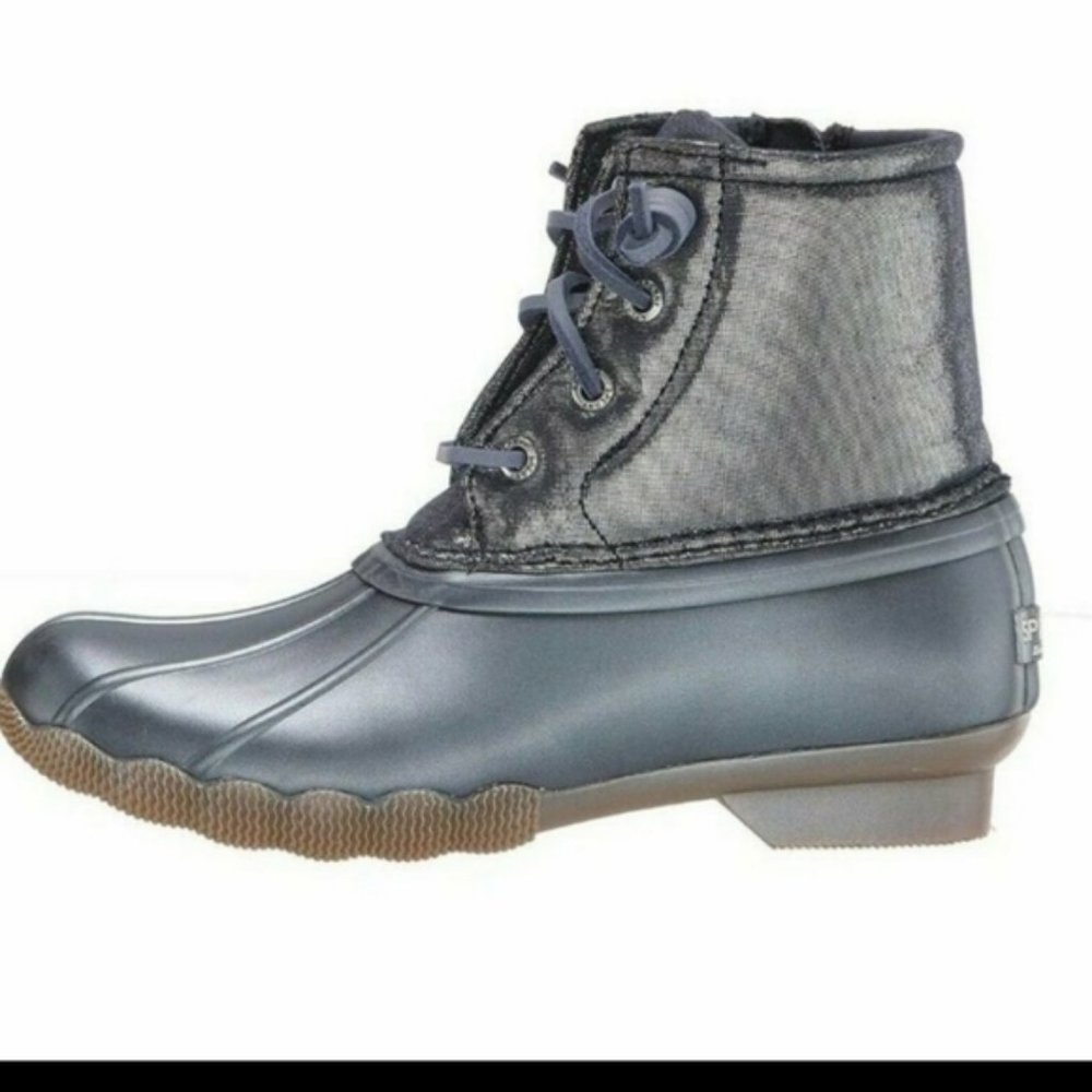 Sperry Toddler Girls Saltwater Rain Boot Size 9M - Picture 2 of 8